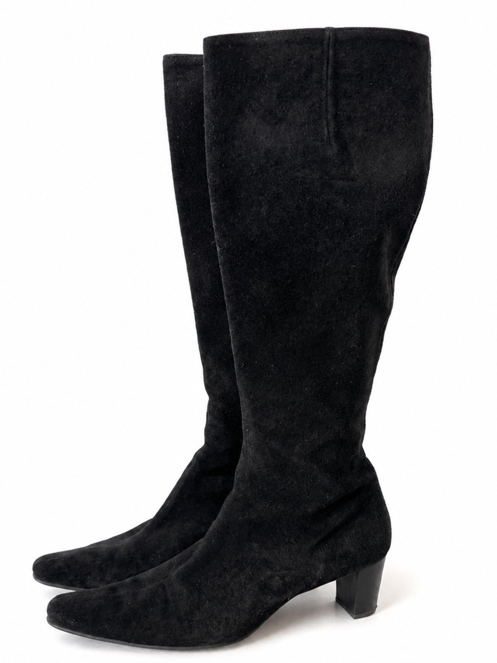 Boden Black Suede Knee-High Boots – Size 38 (US 7.5–8)